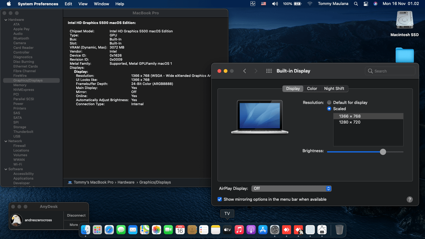 Asus A455LN WX030D 2nd [Broadwell   Intel HD 5500]   OpenCore 8